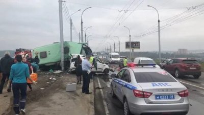 ДТП в Иркутске: два человека погибли.