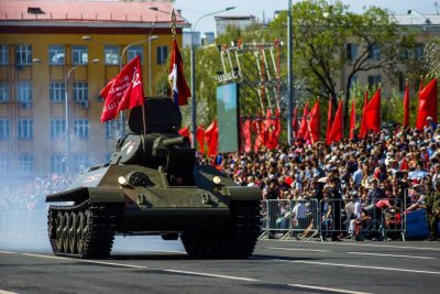 В Волгограде начали подготовку к празднику Победы.