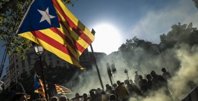 Независимость Каталонии: в Барселоне произошел митинг демонстрантов