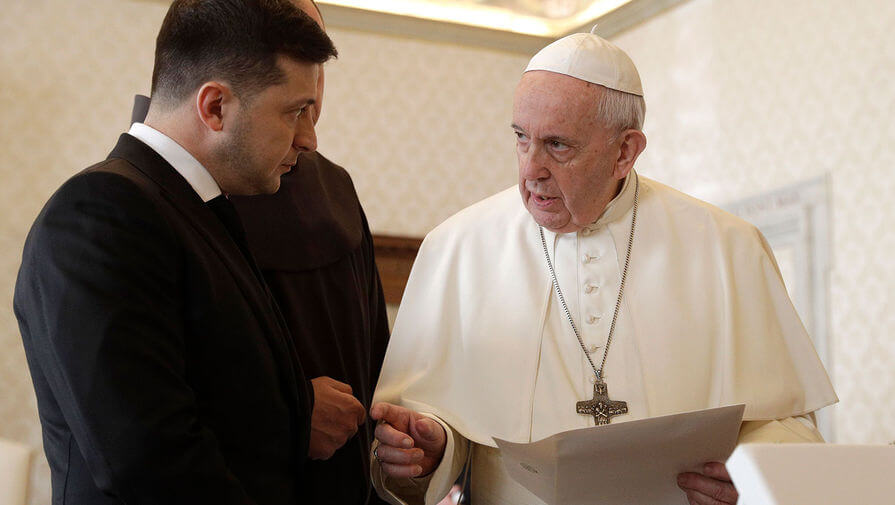 Встреча украинского лидера и Папы Римского