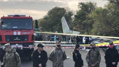 В Украине под Харьковом разбился военный самолет Ан-26
