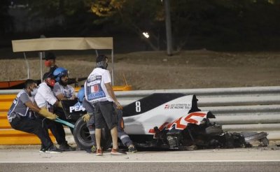 Страшная авария произошла в Бахрейне на старте гонки «Формулы-1»