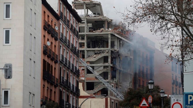 В центре Мадрида прогремел взрыв. Есть погибшие и раненые