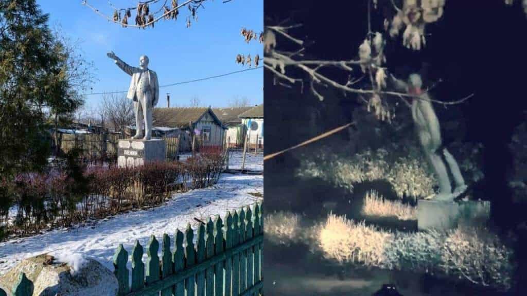 В Украине снесли последний памятник Ленину