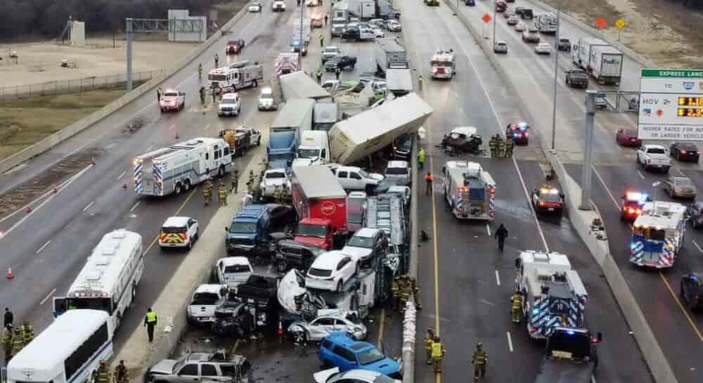 Авария в Техасе: столкнулись 133 машины