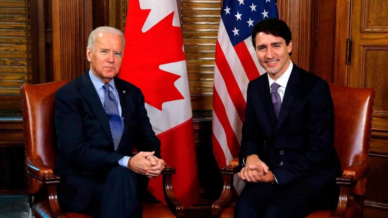 Байден провел встречу с премьер-министром Канады.