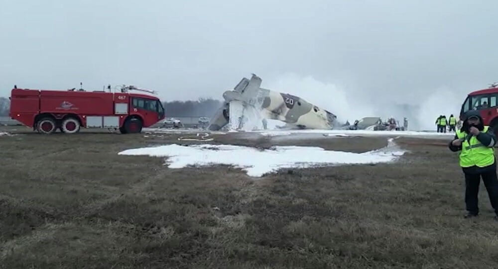 В Алма-Ате разбился военный самолет