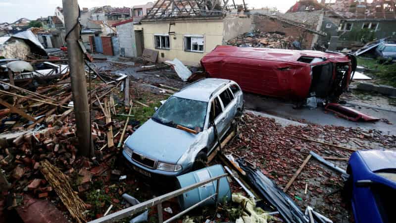 На Чехию обрушился сильный торнадо