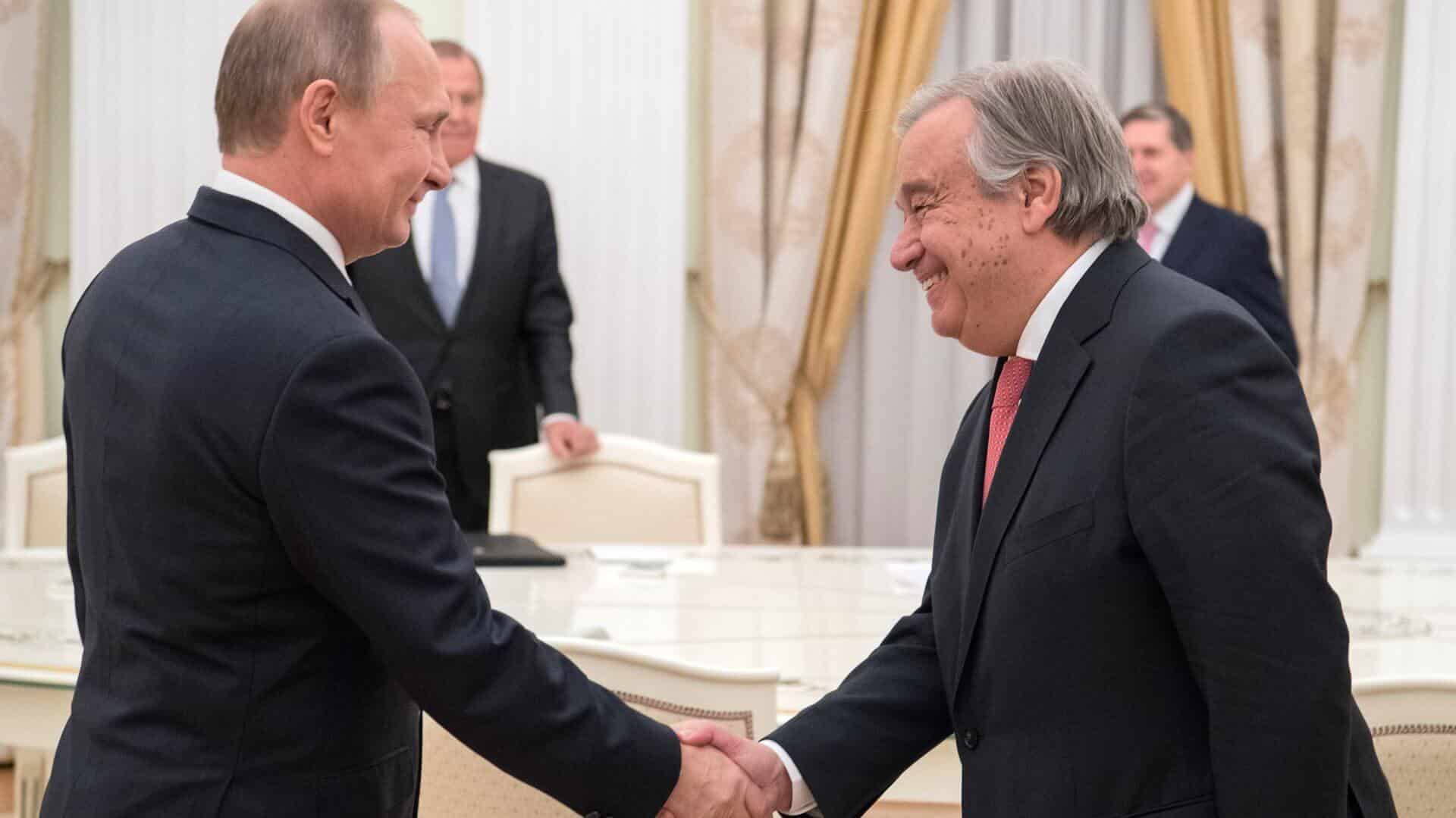 Генеральный секретарь приезжал на встречу с Путиным
