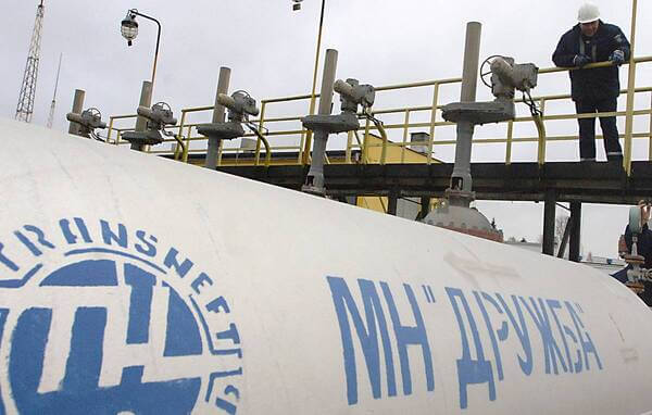 Работа нефтепровода «Дружба» в Украине остановлена