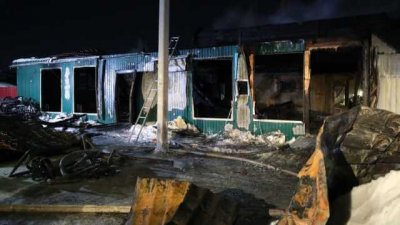 В Кемерово сгорел нелегальный дом престарелых людей