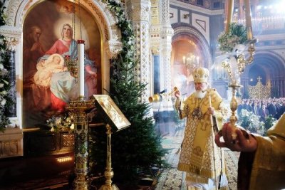Православные христиане празднуют Рождество